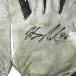 Henry Anderson Indianapolis Colts 2016 Game Worn & Signed White, Gray & Black Nike Gloves - Awesome Use!!!