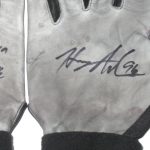 Henry Anderson Indianapolis Colts 2016 Game Worn & Signed White, Gray & Black Nike Gloves