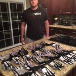Henry Anderson with Indianapolis Colts 2016 Game Used & Signed White, Gray & Black Nike Gloves