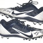 Paul Magloire Arizona Wildcats Game Used & Signed White & Blue Nike Alpha Pro Cleats