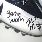 Paul Magloire Arizona Wildcats Game Worn & Signed White & Blue Nike Alpha Pro Cleats - Image 5