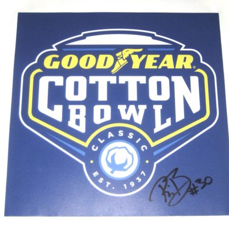 Riley Bullough Autographed Goodyear Cotton Bowl Classic Photo Magnet - From Personal Collection!