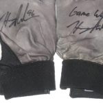 Henry Anderson Indianapolis Colts 2016 Game Worn & Signed White, Gray & Black Nike Gloves