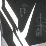 Craig Robertson New Orleans Saints Game Worn & Signed Black & Silver Nike Gloves