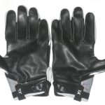 Craig Robertson New Orleans Saints Game Worn & Signed Black & Silver Nike Gloves