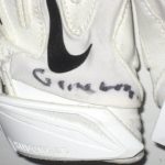 Craig Robertson New Orleans Saints Game Worn & Signed White & Silver Nike Superbad XL Gloves - Image 3