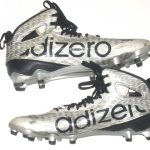 Ironhead Gallon Georgia Southern Eagles Game Worn & Signed White & Black Adidas Adizero Cleats