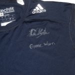 Ironhead Gallon Georgia Southern Eagles Game Worn & Signed Navy Blue Adidas Techfit Compression Shirt - Image 3