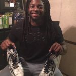 Ironhead Gallon Georgia Southern Eagles Game Worn & Signed White & Black Adidas Adizero Cleats - Image 10