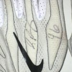 Jay Bromley New York Giants Game Worn & Signed White & Black Nike Superbad 4.0 Gloves - Image 2