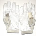 Jay Bromley New York Giants Game Worn & Signed White & Black Nike Superbad 4.0 Gloves