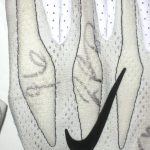 Jay Bromley New York Giants Game Worn & Signed White & Black Nike Superbad 4.0 Gloves