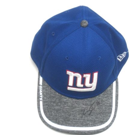 Kerry Wynn 2016 Training Camp Worn & Signed New York Giants New Era 39Thirty Hat