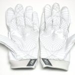 Kerry Wynn New York Giants 2017 Practice Worn & Signed White & Silver Nike Gloves