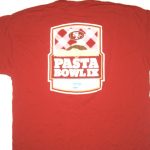 Tony Jerod-Eddie Practice Worn & Signed San Francisco 49ers Pasta Bowl Shirt