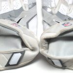 Andrew Adams New York Giants Game Worn & Signed White & Silver Nike XL Gloves