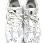 Andrew Adams New York Giants Game Worn & Signed White & Black Nike Vapor Cleats