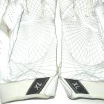 Andrew Adams New York Giants Game Worn & Signed White & Silver Nike XL Gloves
