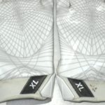Andrew Adams New York Giants Game Worn & Signed White & Silver Nike XL Gloves - Image 6