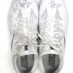 Andrew Adams New York Giants Game Worn & Signed White & Black Nike Vapor Cleats - Image 3