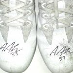 Andrew Adams New York Giants Game Worn & Signed White & Black Nike Vapor Cleats - Image 2