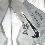 Andrew Adams New York Giants Game Worn & Signed White & Silver Nike XL Gloves - Image 3