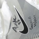 Andrew Adams New York Giants Game Worn & Signed White & Silver Nike XL Gloves - Image 3