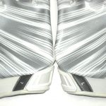 Andrew Adams 2017 New York Giants Practice Worn & Signed White & Silver Nike Vapor Jet Gloves