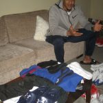 Andrew Adams 2017 New York Giants Game Worn & Signed Black Evoshield Knee Pads - Image 3