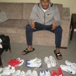 Andrew Adams New York Giants Game Worn & Signed White & Black Nike Vapor Cleats - Image 14