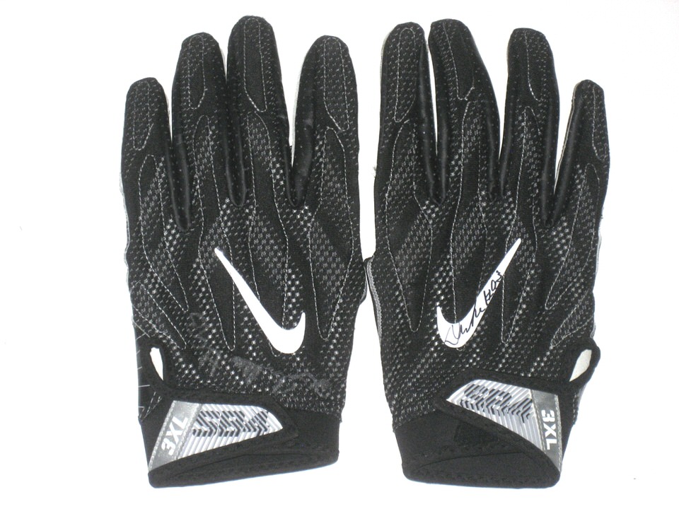 pronto continuar arrojar polvo en los ojos Deon Simon 2017 New York Jets Practice Worn & Signed Black & White Nike  Superbad 4.0 Gloves - Big Dawg Possessions