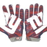 Jay Bromley Game Worn & Signed New York Giants Team Logo Nike Superbad 3XL Gloves