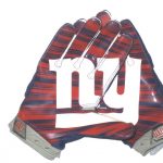 Jay Bromley Game Worn & Signed New York Giants Team Logo Nike Superbad 3XL Gloves