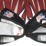Jay Bromley New York Giants Practice Worn & Signed Red & White Nike Superbad 3XL Gloves