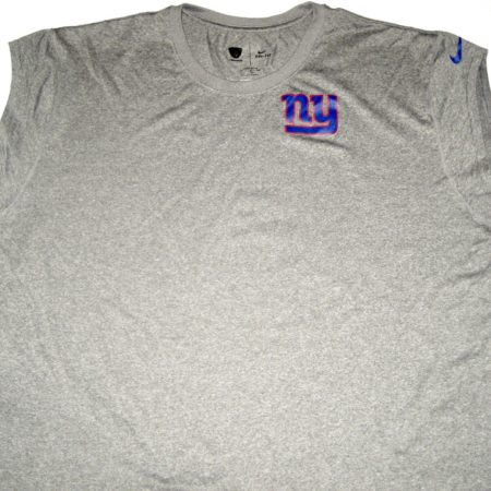 Jay Bromley 2017 Player Issued Official Gray New York Giants #96 Nike Dri-Fit Sleeveless