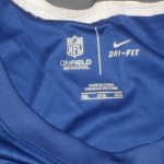 Jay Bromley Training Worn & Signed Blue & White New York Giants Nike Dri-Fit 3XL Shirt - Image 3