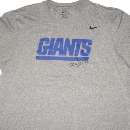 Kerry Wynn Player Issued & Signed New York Giants #72 Nike Dri-Fit Shirt
