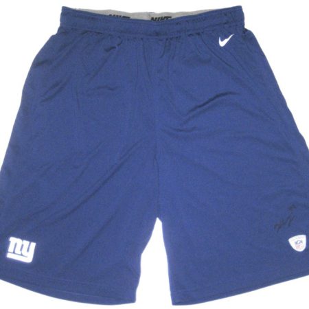 Kerry Wynn Player Issued & Signed Official New York Giants #72 Nike Dri-Fit Shorts