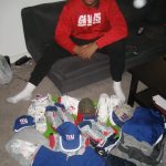 Kerry Wynn with Player Issued & Signed New York Giants #72 Nike Dri-Fit Shirt