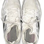 Orleans Darkwa New York Giants Training Worn & Signed White & Black Nike Vapor Turf Shoes - Image 4
