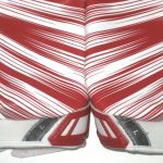 Orleans Darkwa 2017 New York Giants Game Worn & Signed Red & White Nike Vapor Jet Gloves - Image 6