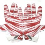 Orleans Darkwa New York Giants Game Worn & Signed Red & White Nike Vapor Jet Gloves