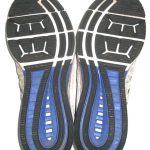 Orleans Darkwa New York Giants Training Worn & Signed Gray & Blue Nike Workout Sneakers - Image 9