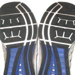 Orleans Darkwa New York Giants Training Worn & Signed Gray & Blue Nike Workout Sneakers - Image 10