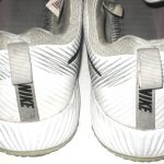 Orleans Darkwa New York Giants Training Worn & Signed White & Black Nike Vapor Turf Shoes