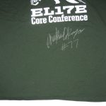Chukwuma Okorafor Training Worn & Signed Green Western Michigan Broncos Gildan 3XL Shirt - Image 5