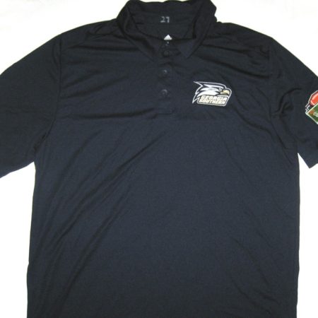 Ironhead Gallon Travel Worn Official Blue Georgia Southern Eagles GoDaddy Bowl Adidas Polo Shirt