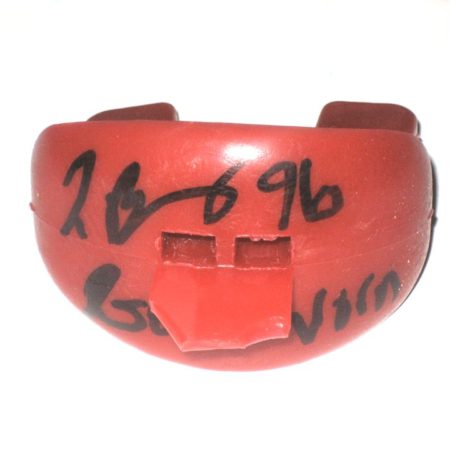 Jay Bromley 2016 New York Giants Game Used & Signed Red Vettex Mouthguard