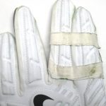 Jay Bromley New York Giants Game Worn & Signed White, Black & Gray Nike Gloves - Image 6