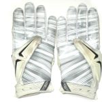 Jay Bromley New York Giants Game Worn & Signed White, Black & Silver Nike Superbad Gloves - Image 6